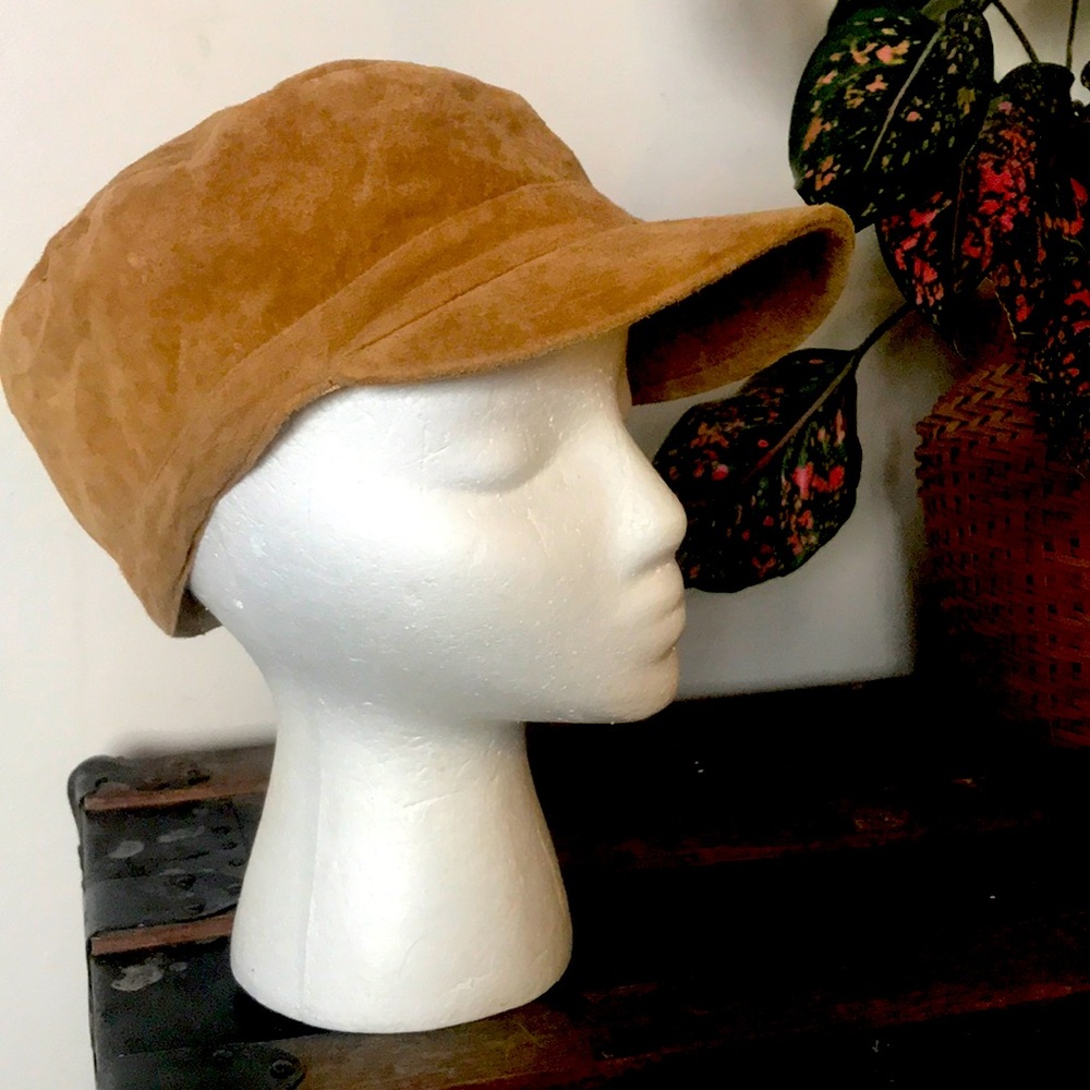 Danier suede leather baseball hat